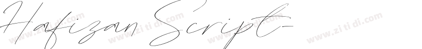 Hafizan Script字体转换